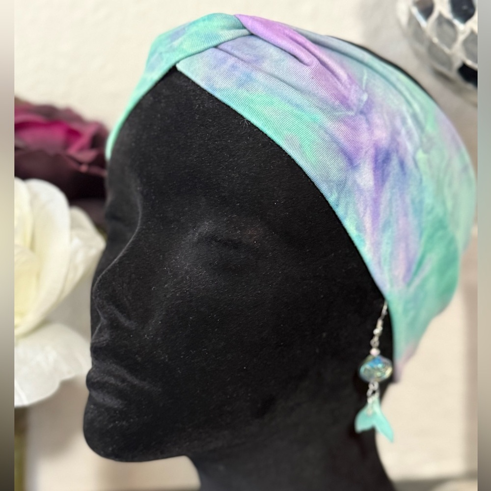 Tie-Dye Headband with Earrings